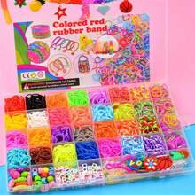 4500 stuks Vibrant Loom Band Kit - DIY sieradenset met elastiekjes voor unieke armbanden, bangles en knutselwerkjes - Perfect kerstcadeau, het beste voor Kerstmis