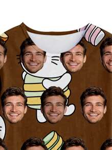 Spring New Men's Custom-Made Sleepwear, Round Neck Pullover Top And Shorts 2 Pieces Set, Minimalist Design, Comfortable Home Wear - Multicolor - View 3