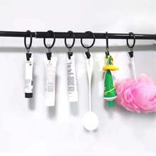 10pcs/40pcs Curtain Rings With Clips, Curtain Rings With Hooks, 1.26 Inch Inner Diameter, Suitable For Curtain Rods In Living Room, Bathroom, Easy To Use, Gold, Black, Silver - Multicolor - View 5