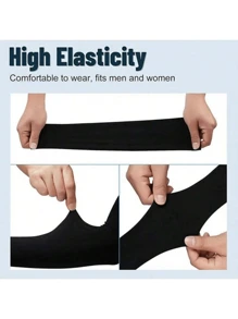 UV Sun Protection Arm Sleeves With Thumb Hole For Men Youth, Cooling Sleeve To Cover Tattoo Sunscreen Compression Arm Sleeve Summer Cooling Cuff For Men Outdoor Running Fishing Sun Protection Cover Sleeves Cover Arms Black Arm Sleeve - Multicolor - View 5