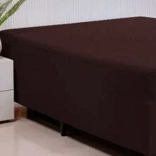 Waterproof Mattress Protector Box Double Mattress Cover - Rỉ Nâu - Xem 2