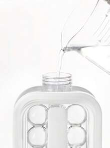 1 件便携式冰球制作器投手，带网格平顶盖，用于冷却冰块/多个冰块模具，适用于曲棍球、鸡尾酒、咖啡、威士忌、香槟、啤酒、果汁、水 - 彩色 - 查看 4