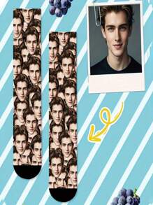 1 双定制脸部袜子、定制照片袜子、定制印花袜子、个性化搞笑脸部袜子、定制图片袜子、在袜子上放任意脸部、周年纪念礼物、情人节礼物、生日礼物、结婚礼物、母亲节礼物、父亲节礼物、最好的朋友礼物、给妈妈/爸爸的礼物、给女朋友/男朋友的礼物、给她/他的礼物