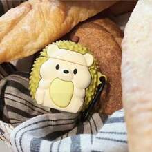 1 件可爱企鹅、榴莲、仓鼠和饼干熊硅胶耳机盒，防震，兼容 Apple 1/2/3、Pro/Pro2、New 4