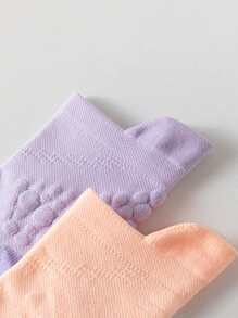 1 Đôi/4 Đôi Tất thể thao dài đến bắp chân màu trơn cho các cặp đôi, Chạy marathon, Thể dục, Đạp xe, Nhanh khô, Đáy mát-xa, Chạy bộ, Mùa thu - Nhiều màu - Xem 8