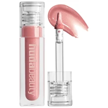 HUDA BEAUTY Lip Gloss Plumper For Fenty Beauty High-Shine Non-Sticky Formula With Vitamin E Lip Filler Effect & Hydrating Gloss 0.13 Oz/3.9 ML-Faux Filler Shiny Non-Sticky Lip Gloss-Size 0.13 Oz / 3.9 ML - She Flirty - 查看 3