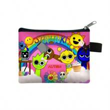 Sprunki Rhythm Box Music Game Mini Bag, A Small Bag That Can Be Used When Fishing,A Bag Used To Hold Small Items Such As Fish Hooks And Baitmultifunctional Card Bag, Wallet With Pocket, Cartoon Cute Small Bag Storage Bag. Essential Wallet For Easter And St. Patrick's Day Events - Multicolor - View 6