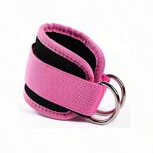 1pc Adjustable Ankle Strap With D-Rings, Fitness Leg Strength Training Belt With Buckle, Gym Workout Wrap - Multicolor - View 5