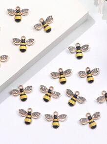 Bee Charm Pendants With Rhinestone, Honeybee Charms Pendants For Jewelry Making, DIY Craft, Earring, Necklace And Bracelet