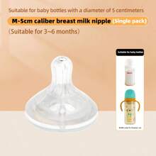 5cm Caliber Transparent Pacifier - White - View 7