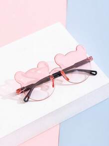 3 Pcs Of Children's Exquisite Sparkling Large Frame Fashionable And Versatile Fashion Glasses, Suitable For Daily Outings And Wearing
