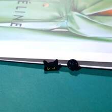 1 Pc Stylish Black Cat Enamel Pin Brooch For Men Women, Cartoon Animal Lapel Pin Fashion Accessory Gift Summer, School