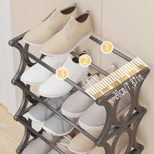 1 kệ để giày nhiều tầng dễ lắp ráp, tủ đựng giày nhỏ gọn cho ký túc xá, lối vào nhà - Nhiều màu - Xem 5