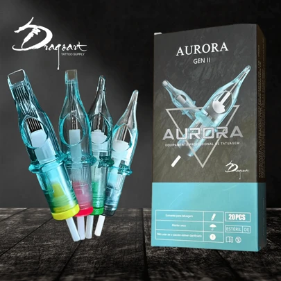 Cartucho de Agulhas para tatuagem Aurora Cartela com 5 Unidades