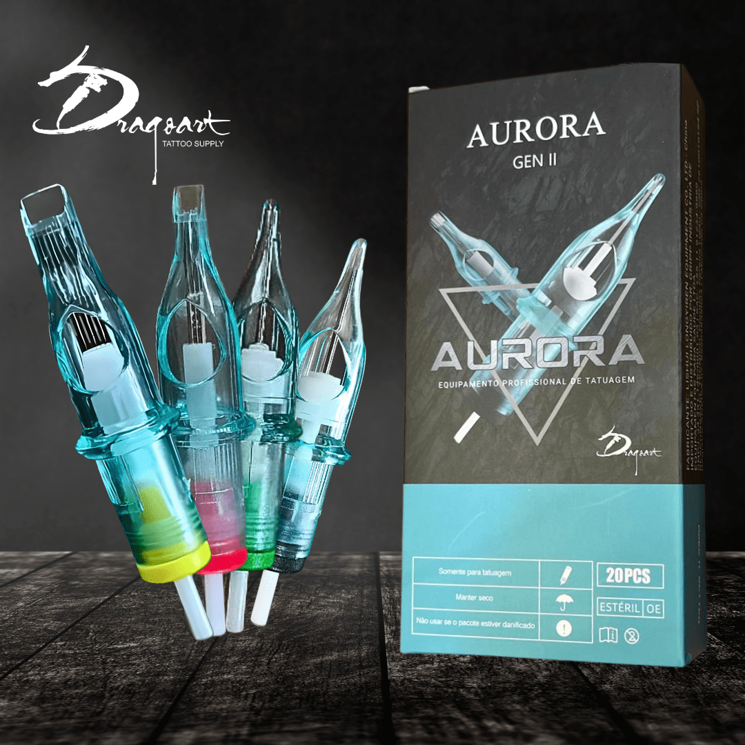 Cartucho de Tatuagem Aurora 10 Unidades