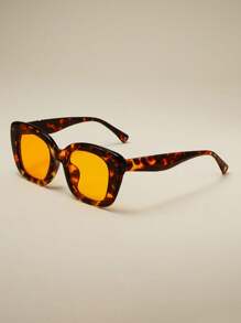 1 Pair Creative Fashion Fashion Glasses, Metal Hinge & Arm Design, Suitable For Daily, Outdoor Sports, And Vacation