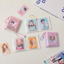 1 Pc Mini Photo Album PVC Transparent Sticker Name Card Holder Pocket Coins Album Album Photo Holds Photo Coin Holder - Multicolor - View 8