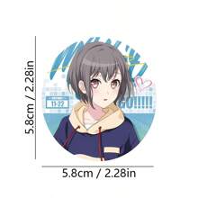 1pc Inspired Character Badges - Anime Merchandise, Backpack Hanging Decor, Laser Engraved Surface, Perfect Gift For Holidays, Birthday, Easter