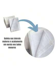 Pano De Prato Branco PÉ DE GALINHA O Legitimo Kit Com 10 Peças - Multicolorido - Visão 7