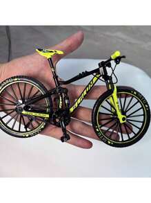 2025 New Model - 1pc Alloy 1:10 Scale Mountain Bike Toy Model, Freely Detachable Downhill Bike, Assorted Colors, Perfect For Birthday, Easter, Holiday Gifts, Random Text Style
