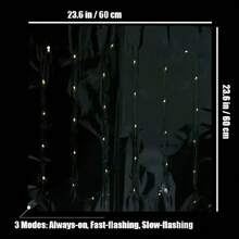 1set/3set LED Lights Flower Bouquet Wrapping Paper, Shiny Floral Bouquet Packing Film, DIY Flower Bouquet Craft Supplies, Wedding & Birthday Gift, 23.6X23.6 Inch (1pc ) - Multicolor - View 8