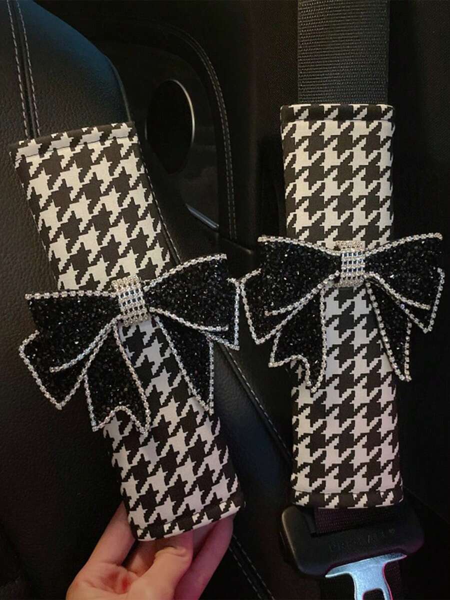 1 件/2 件汽车安全带肩部保护器防锁安全带保护器适用于汽车柔软舒适