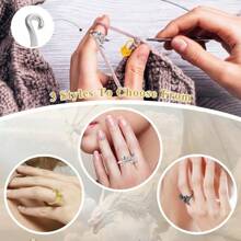 Crochet Rings For Finger Crochet Tension Ring Adjustable Flying Dragon Crochet Ring Yarn Tension Ring For Crochet With Box