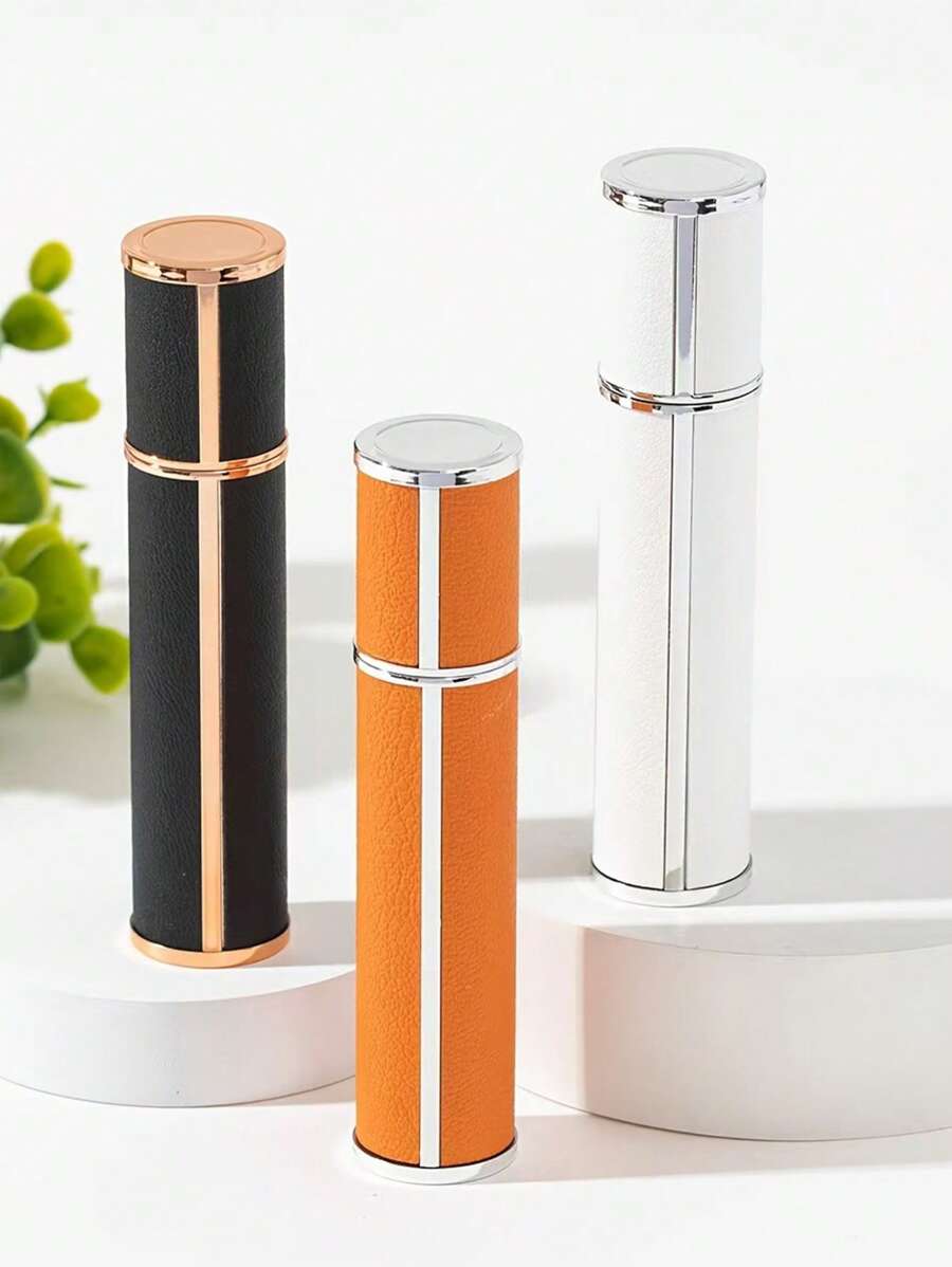 3pcs 10ml Travel Perfume Atomizer - Portable, Refillable Mini Cologne Dispenser With Metal Matte Finish & Glass Inner Bottle,Mini Portable Empty Liquid Container ,Travel Essentials ,Travel Organizer For Beach ,Summer Vacation Back To School,Suitable For Business Use - Multicolor - View 1