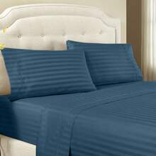Silk Touch Double Sheet Set - Cadet Blue - View 1