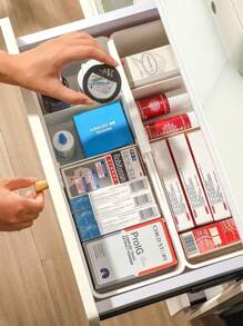 Multi-Size Expandable Drawer Organizer Box, Home Storage Box For Dividing Compartments, Suitable For Medication, Kitchen Supplies Gifts Women Girls