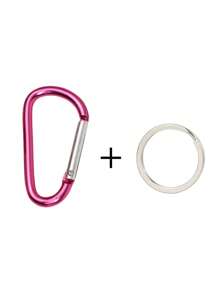 1/6/9个装铝合金D型环登山扣，大号登山扣带钥匙扣，徒步配件，迷你登山扣，钥匙扣，适用于背包、手提包、书包，哥特Y2K风格 - 彩色 - 查看 16