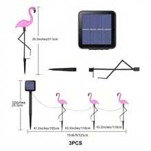 1/3 Stücke Solar Flamingo Leuchte, wasserdichte Solar-Gartenbeleuchtung für Außenbereich, rosa Flamingo Gartendekoration, Geburtstagsgeschenk, Weihnachtsgeschenk, Geschenk für das neue Zuhause, für Hof, Rasen, Gehweg, Pfad