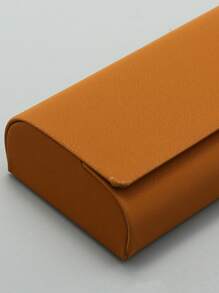 随机颜色皮革复古防压近视光学老花镜收纳盒 - 彩色 - 查看 4