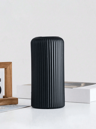 1pc Plastic Flower Vase, Pot, Artificial Bloemen Container, Home Dried Fresh Cut DIY Planter, Seed Tray, Tabletop Dried/Fresh Arrangement Birthday Graduation Room Glass Vase view 2