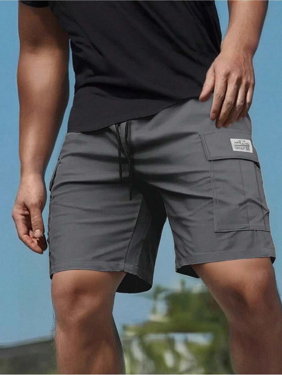 男士休闲工装短裤，户外运动宽松百慕大短裤