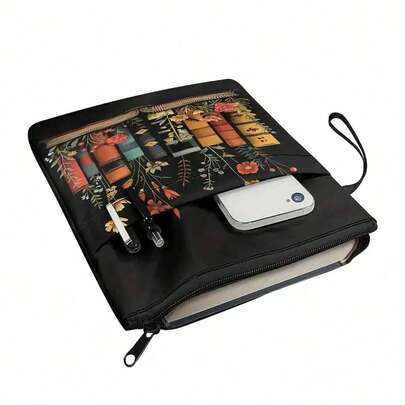 Funda de libro de tela con diseños florales y vintage, lavable, perfecta para libros de bolsillo, temas de jardinería y artísticos para amantes de los libros y lectores, de regreso a la escuela, suministros escolares