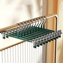 20 件/1 件全浸防腐防锈裙子/裤子/袜子/内衣无痕夹，不锈钢防锈衣服晾衣架带无痕夹，适用于家庭和服装店，可调节