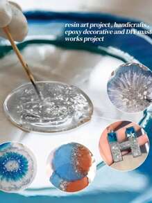 10g/100g Glass Glitter Flakes, Suitable For Arts & Crafts, Resin Art, Asymmetrical Metal Glass Sprinkling, Glitter, Vase Filler, Jewelry Making, Asymmetrical Glass Crack Stone, Epoxy Resin Mold Craft Decoration Filler, Jewelry Making Supplies - Broken Glass Craft Sequins - View 4