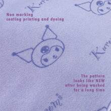 Miniso Sanrio 人物可爱柔软 140 厘米/55.1 英寸 * 74 厘米/29.1 英寸 超细纤维图案浴巾（1 条） - 紫色 - 查看 7