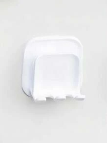 2pcs No-Drill Bathroom Toothbrush Holder Wall Mount Toothbrush Cup Organizer Rack For Electric Toothbrush