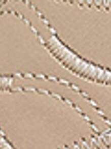 Women Summer New Khaki Plus Size Metallic Buckle Thong Sandals, Fashion Comfortable Elegant Casual Beach Platform Flip Flops - Embroidered Hollow Out Design Wedge Heel Open Toe Slip On Sandals, Women Flat Sandals, Summer Shoes, Match With Skinny Pants, Dresses, Shorts, Skirts For Valentine's Day, Mother's Day, Party, Holiday, Travel, Vacation, Daily Wear, Lightweight, Comfortable, Breathable, Indoor, Outdoor, Fashion Casual, Versatile, Beach Shoes, Women Fashionable Platform Wedge Heel Sandals