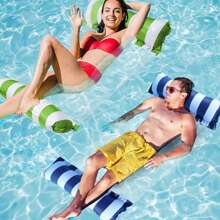 1 Stück Luxus Aufblasbare Pool Schwimmliege für Erwachsene - Hängematte & Liegestuhl Kombination, PVC Material, Schwimmbad, Mehrzweck, Treiber, Strandutensilien, Strandaccessoires