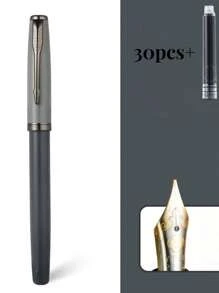 [Tùy chỉnh] 1 chiếc bút máy tùy chỉnh thanh lịch và thời trang có khắc chữ trên thân bút, ngòi bút mảnh 0,5mm hoặc ngòi bút cực mảnh 0,38mm, viết mượt mà, có kẹp túi, hộp mực có thể nạp lại, bao gồm 1 hộp quà tặng, 30 hộp mực nạp lại (đường kính 3,4mm), lý tưởng để viết hàng ngày, viết thư pháp, ký tên, quà tặng cho Ngày lễ tình nhân, Giáng sinh, Ngày của cha, Ngày nhà giáo, Lễ tạ ơn, quà tặng cá nhân hóa Trở lại trường học - nhiều màu - Xem 42