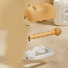 1 pièce Distributeur de dentifrice mural automatique pour enfants, support-presse-tube de dentifrice, organisateur de salle de bain pour personnes négligentes, décoration de salle de bain pour la maison