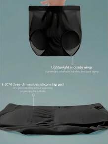 Silicone Padded Butt Lift Shaper Underwear, Peach Butt Enhancer For Women, 200g Silicone Ski Impact Protective Hip Pad