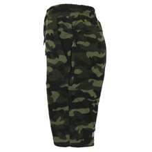 3-Pack Men's Tech Fleece Jogger Lounge Sweat Shorts With Zipper Pockets (Sizes, S-2XL) - Black & Heather Grey & Camo - View 7