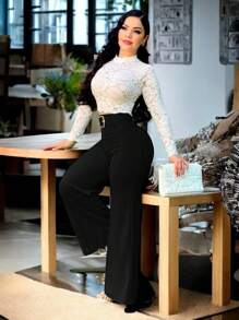 Ladies Set With Belt - Black - View 1