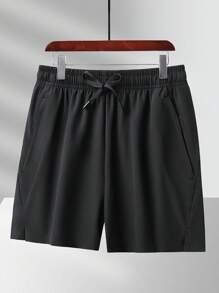 2pcs Women's Sports Shorts, Summer Breathable Casual Drawstring Elastic Waist Zipper Pocket Capri Pants, Colorful Comfortable For Running, Cycling, Fitness, Outdoor Leisure - Multicolor - View 9