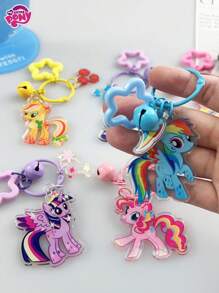 1pc  Acrylic Pentagram Charms, Twilight Sparkle, Rainbow Dash, Pinkie Pie, Suitable For Hanging On Keys, School Stationery, Bags As Decorations, Gifts For Friends, Family, Coworkers, Cute Acrylic Pendant Keychain Accessories, Suitable For Parties, Presents, All Year Round Use Party Favors Wedding Gifts Birthday Gifts Graduation School Decor School Surprise Dormitory Decor Back To School Home Decor Room Decor School Supplies
