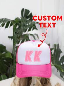 [Customized] 1pc Customizable Baseball Cap With Printed Photo, Logo, Or Text, Unisex Trucker Hat Design, Suitable For Parties, Holidays, Anniversaries - Multicolor - View 14